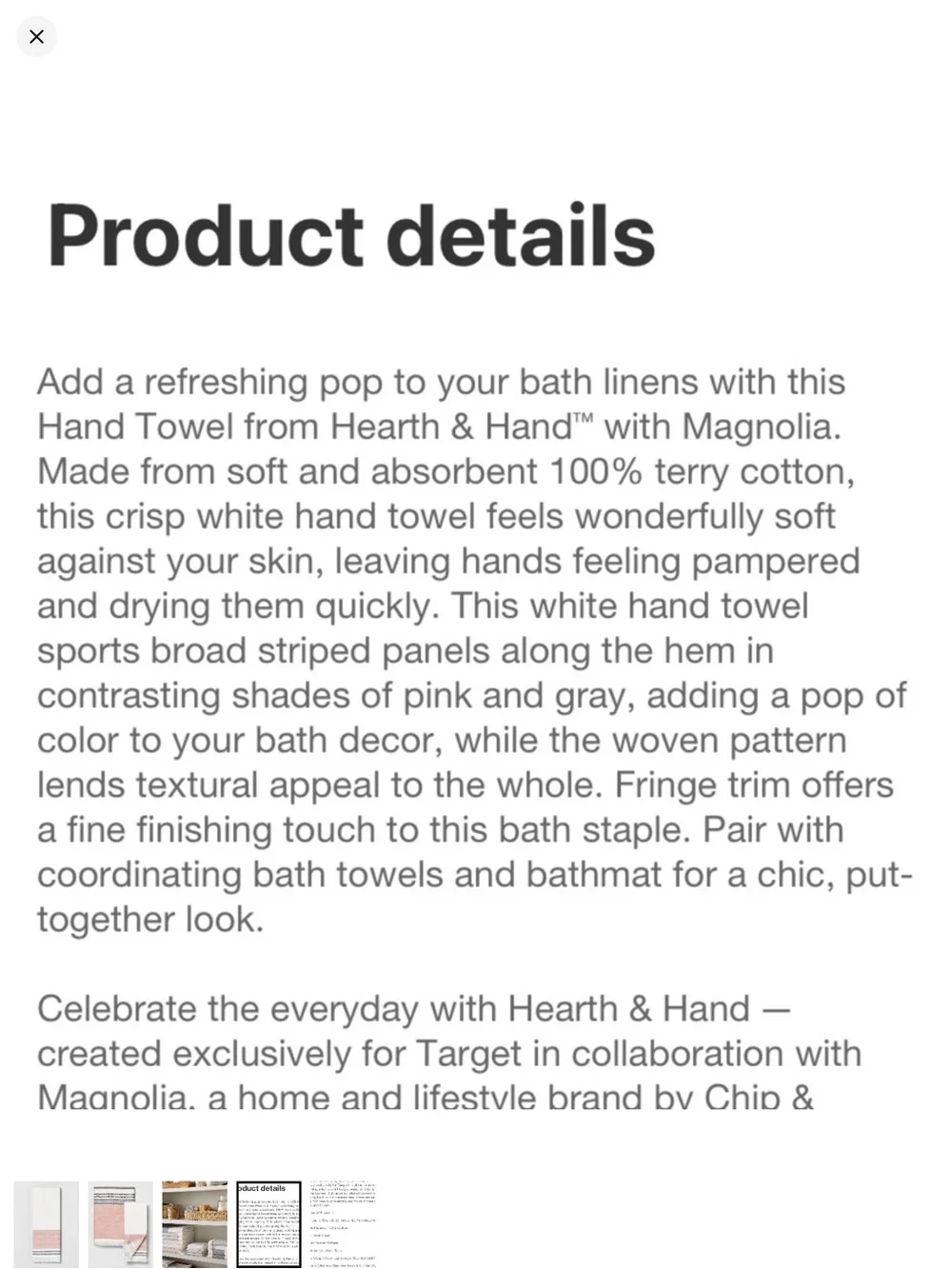 Bundle of 2 Hearth and Hand hand towels❤️❤️❤️❤️